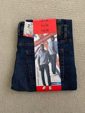 Men's English Laundry Harrow Straight Fit Denim Jeans, Dark Blue, 34x30, 36x30